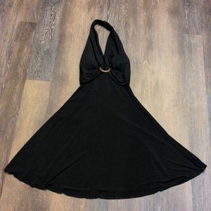 My Michelle Black Halter Top Dress Size M